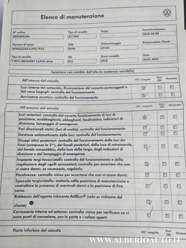 VOLKSWAGEN T-Roc 2.0 TDI 4MOTION Advanced BMTec *OFFERTA DEL MESE*