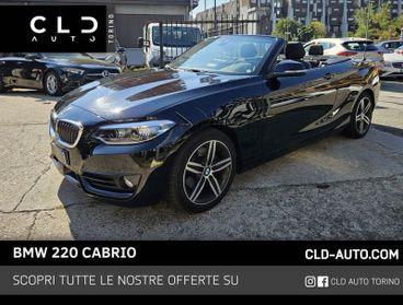 BMW Serie 2 220d Cabrio Luxury auto my18