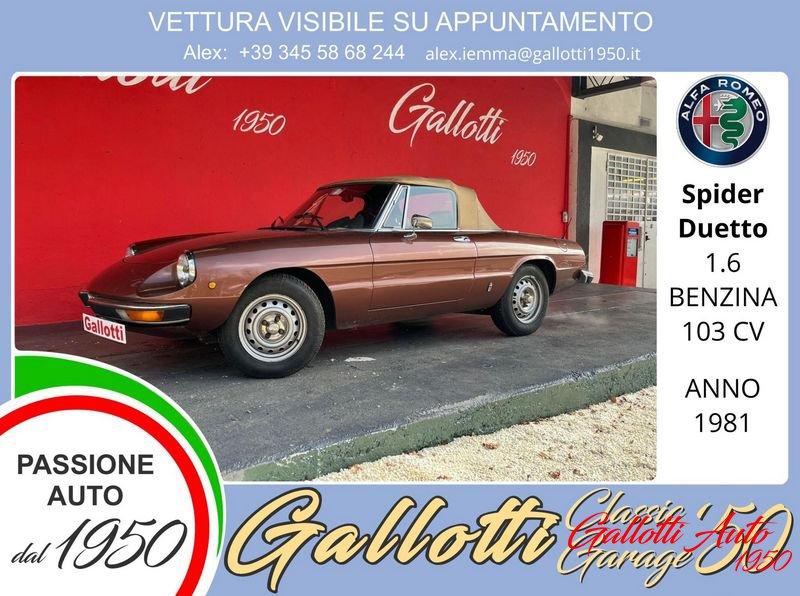 Alfa Romeo Spider (Duetto) 1.6 103 cv benz.