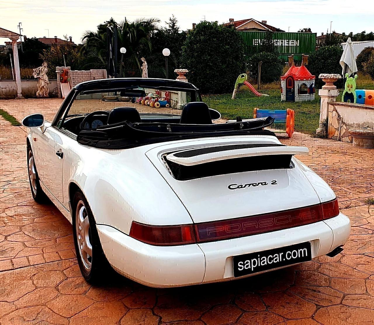 Porsche 964 911 Carrera 2 Cabriolet ASI targa ROMA