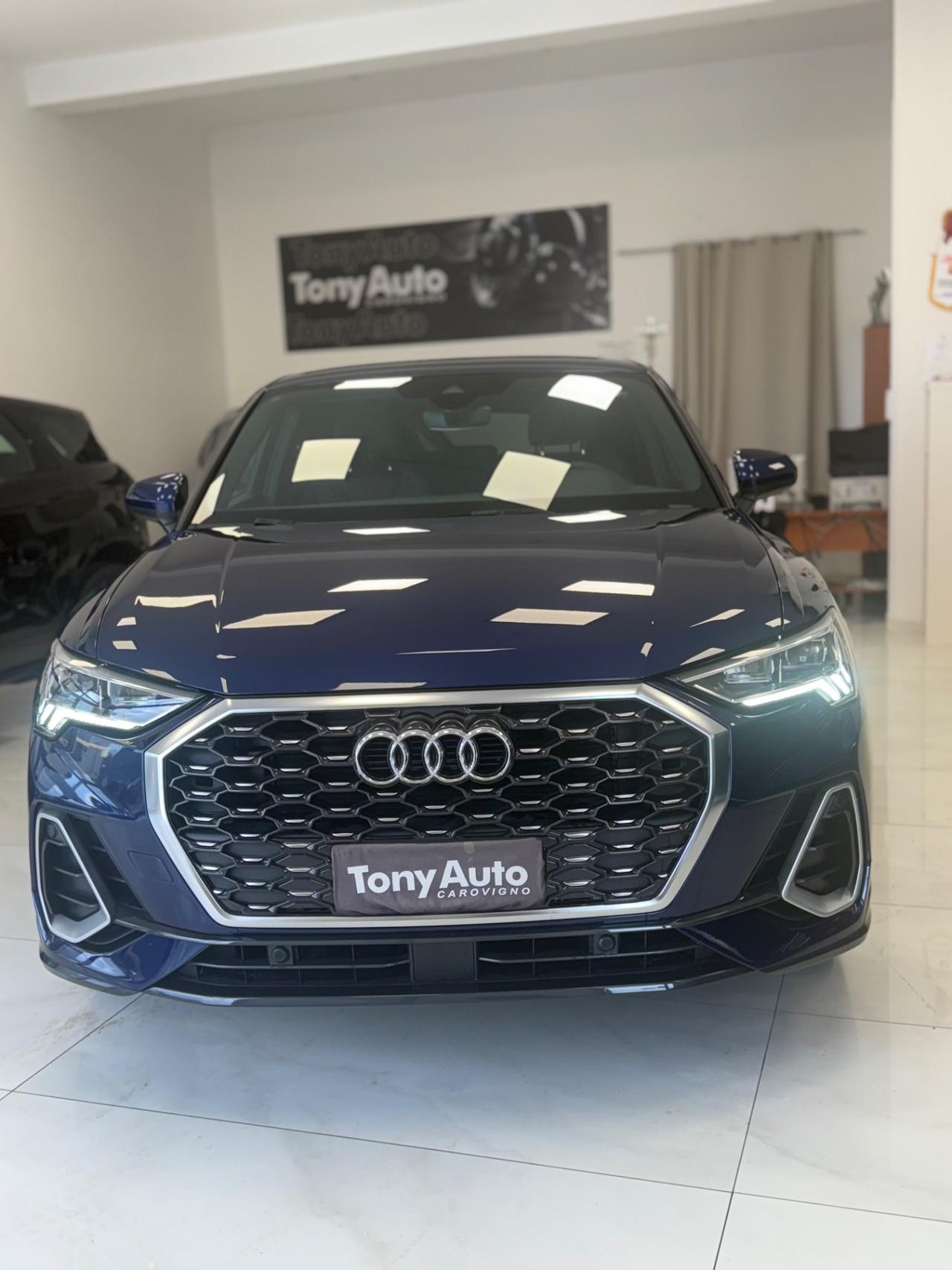 Audi Q3 SPORTBACK 35 tdi S-line edition S-tronic NAVI,TELECAMERA,FARI LED,APPLE CARPLAY,AZIENDALE ITA