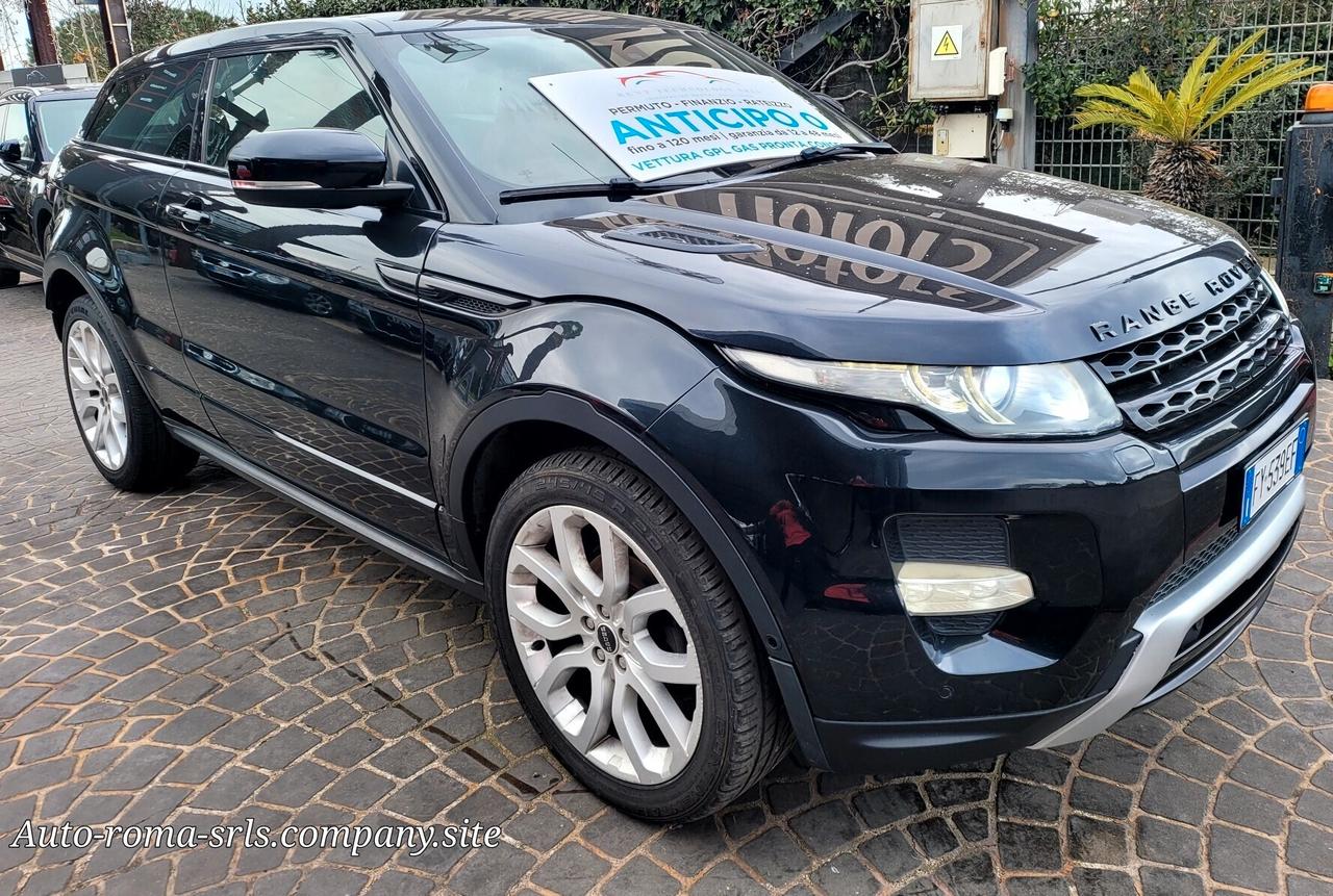 Land Rover Range Rover Evoque 2.2 Sd4 Coupé GPL!! TETTO PANORAMA!!Finanzio Fini a 180 Mesi Ant 0 rata 200 mese!!