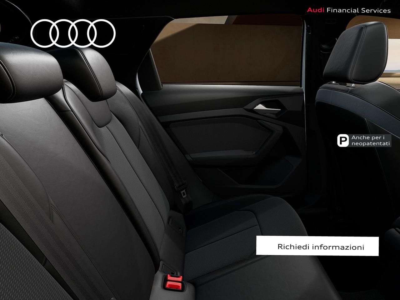 Audi A1 sportback 30 1.0 tfsi identity black 116cv s-tronic