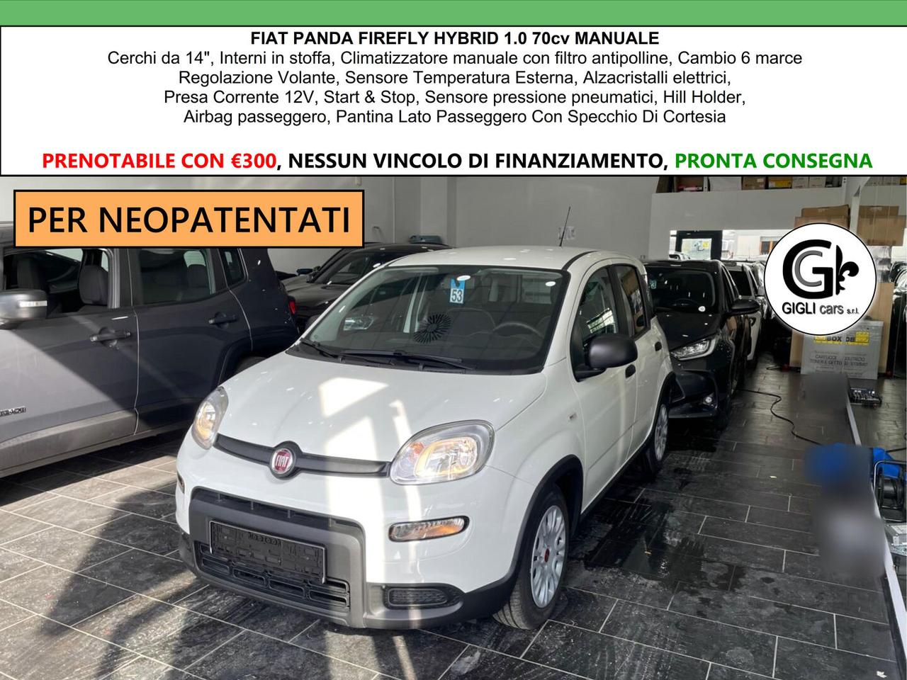 Fiat Panda 1.0 Hybrid 70cv Firefly Manuale C.14" Neopatentati
