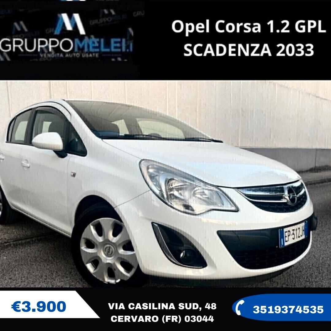 Opel Corsa 1.2 GPL SCADENZA 2033