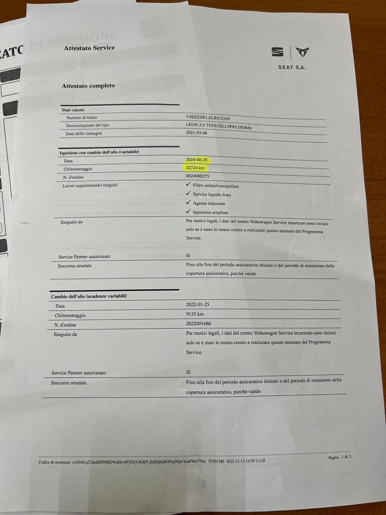 Seat Leon 2.0 TDI Xcellence**KM 52040**BERLINA