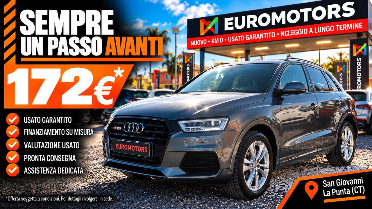 Audi Q3 2.0 TDI Tua A SOLI 172€