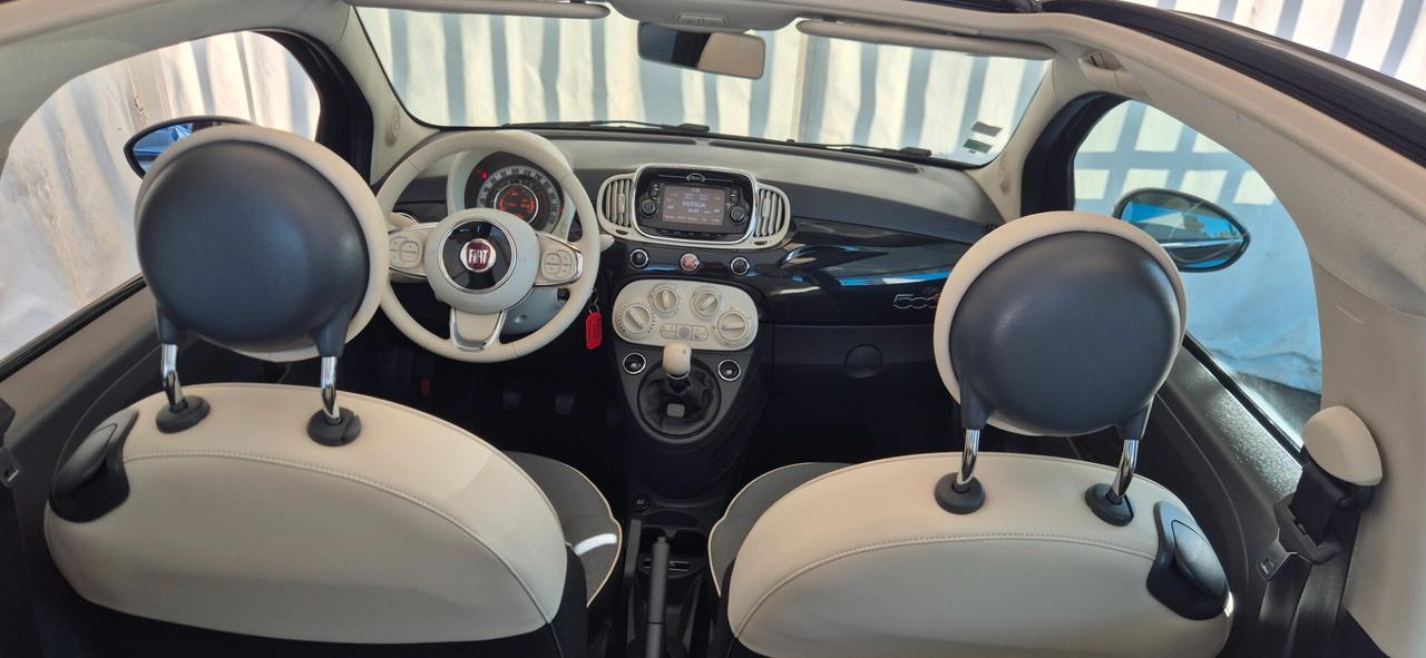 FIAT 500C BENZINA 1.2 69CV CABRIOLET 10/2017