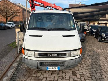 IVECO Daily 35 CASSONE 3,70X 2,10 METRI CON GRU FASSI F 30 A