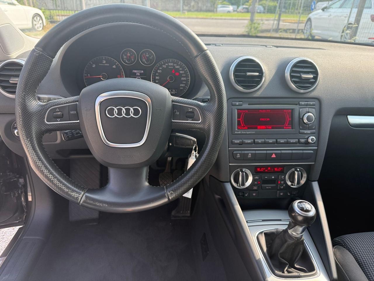 Audi A3 Sportback 2.0 tdi Ambition unico prop LED+NAVI+CERCHI