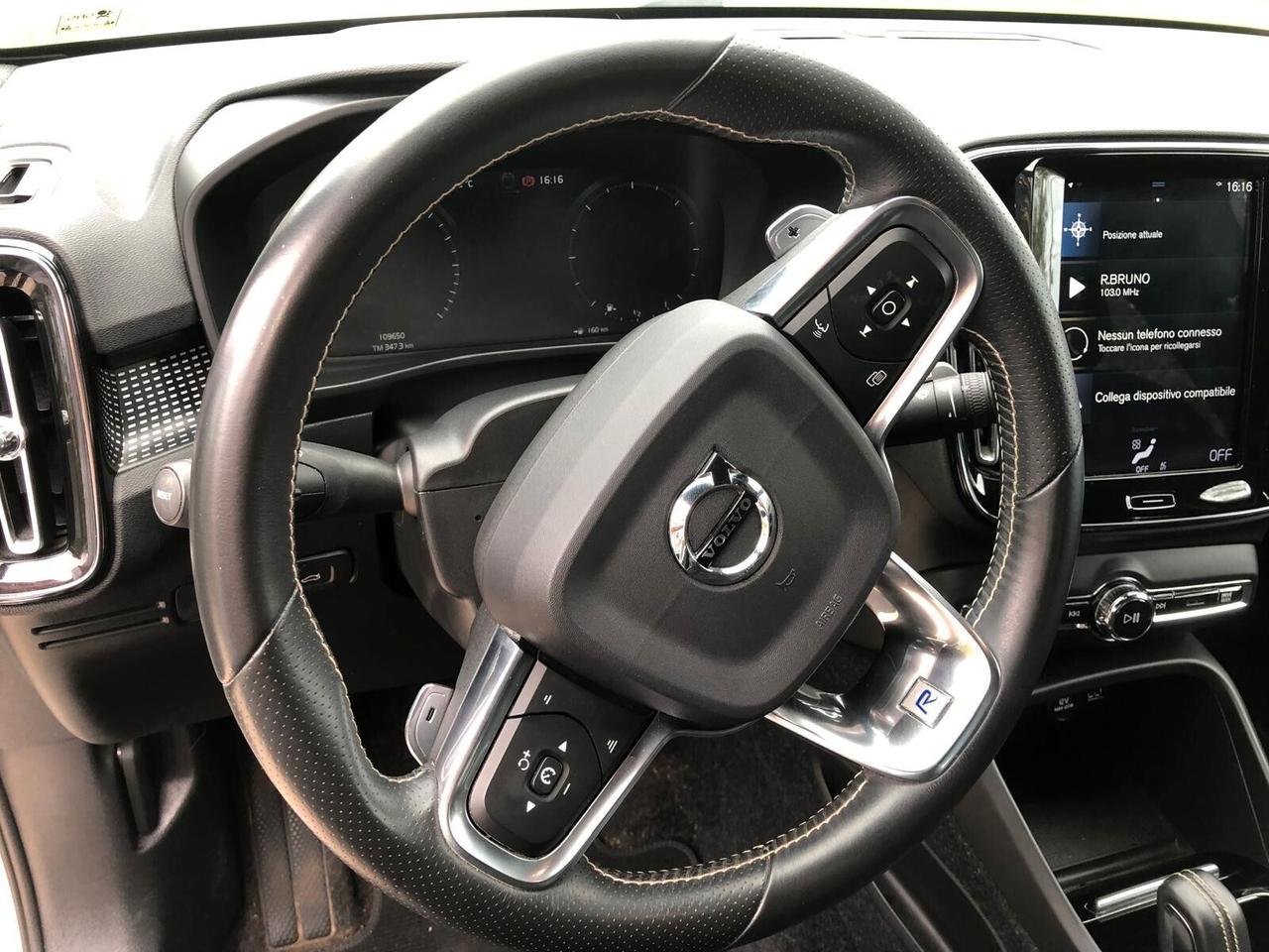 Volvo XC40 D3 Geartronic R-design UNICO PROPRIETARIO IVA DEDUCIBILE GARANZIA CONFORMGEST COMPLETA 12 MESI RINNOVABILE FINO A 60 MESI