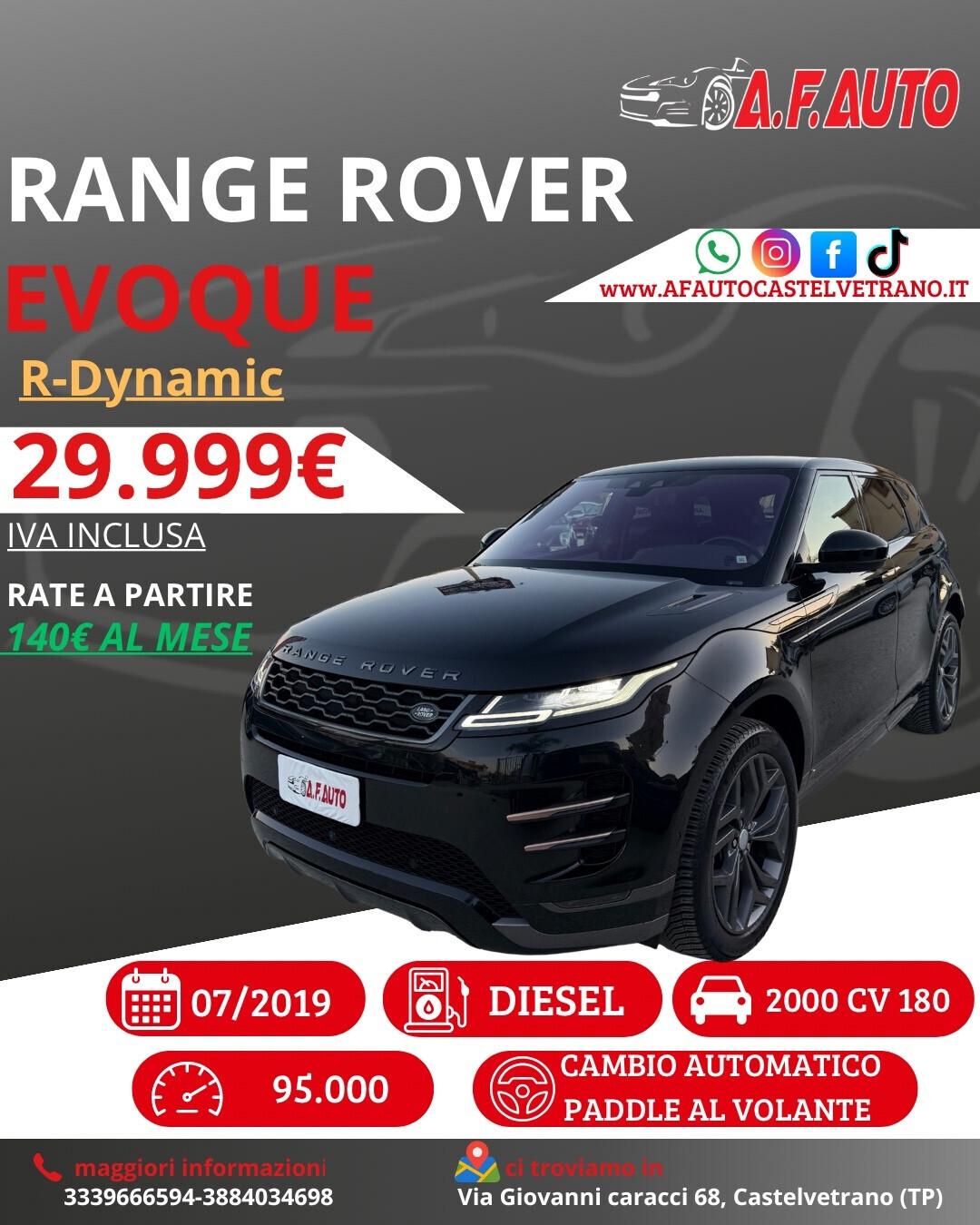Land Rover Range Evoque 2.0D I4 180 CV AWD Auto R-Dynamic
