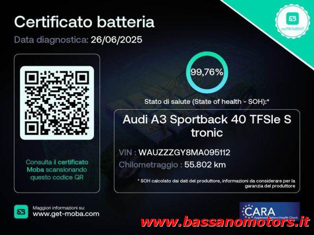 AUDI A3 SPB 40 TFSI e S tronic Business PLUG-IN