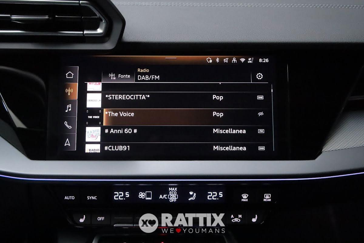 Audi A3 Sportback 35 2.0 tdi 150CV S line s-tronic + tetto apribile