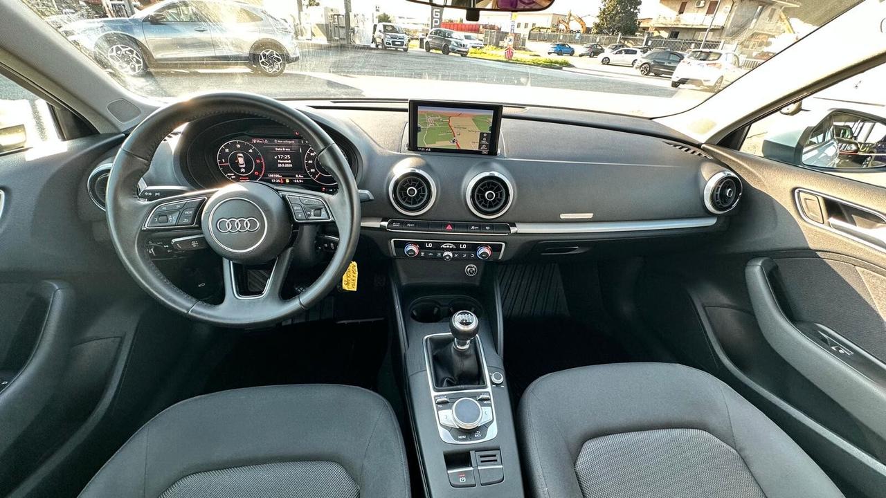 Audi A3 SPB 30 TDI S line Sport UNICO PROPRIETARIO KM CERTIFICATI