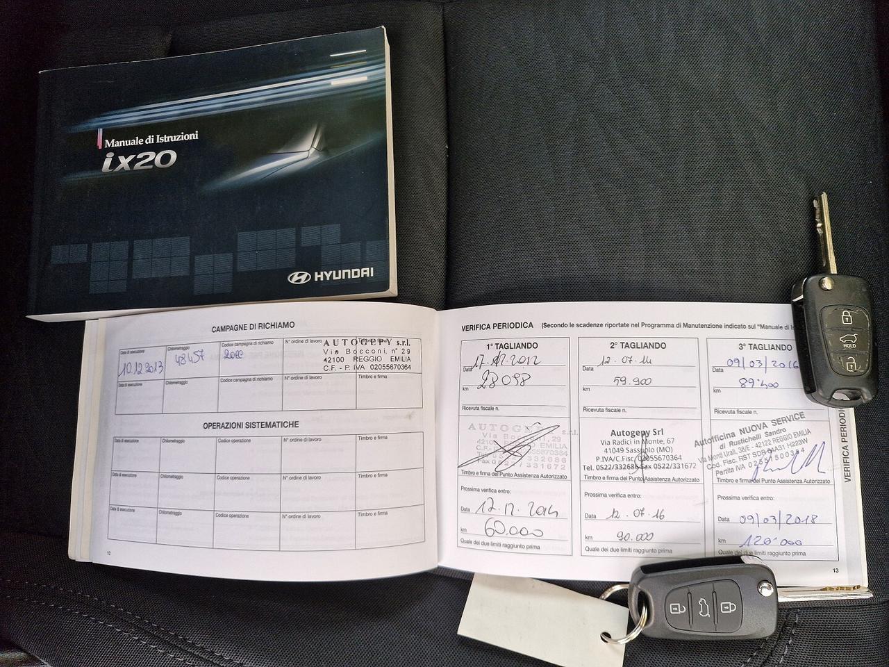 HYUNDAI IX20 1.4 DIESEL 90CV STYLE ANNO 2011