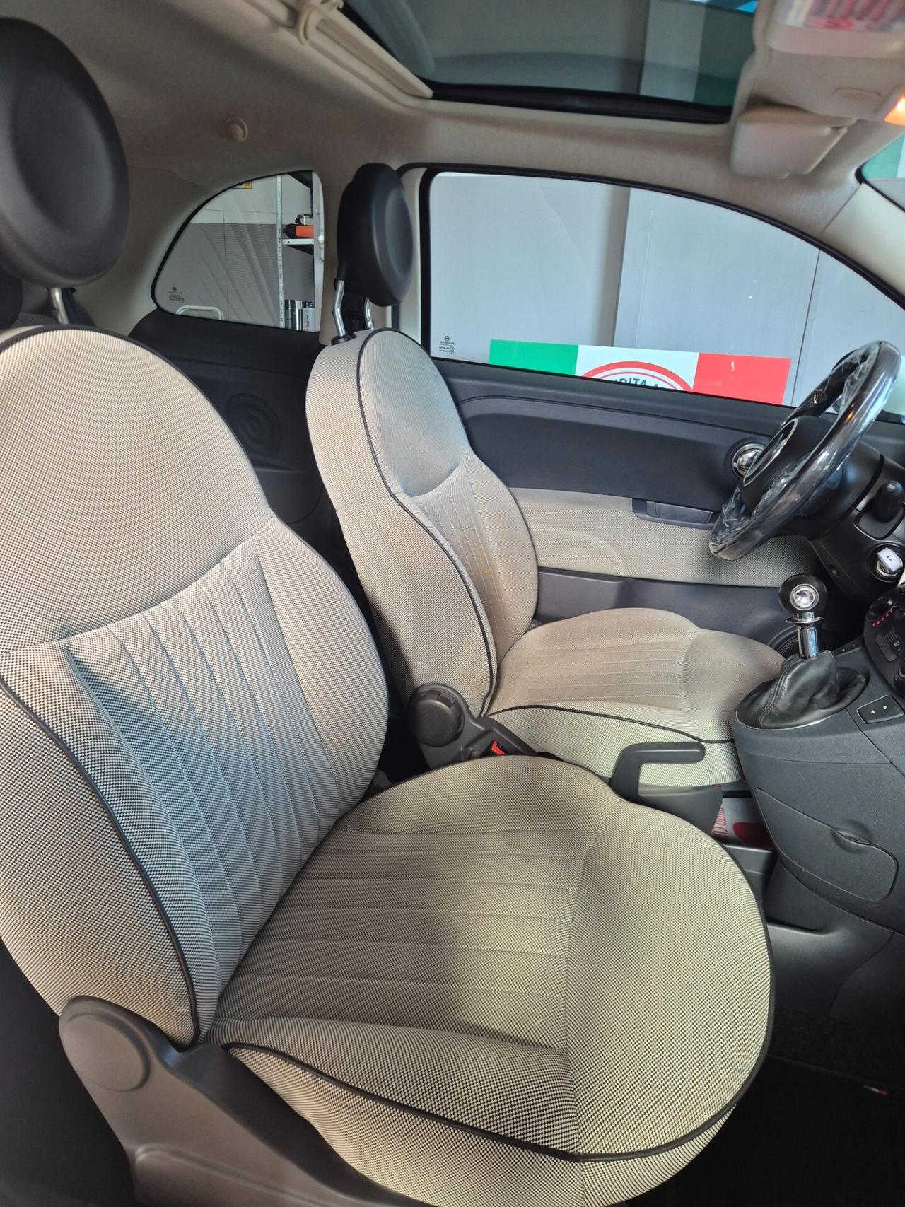 Fiat 500 1.2 benzina tetto panoramico neo patentati