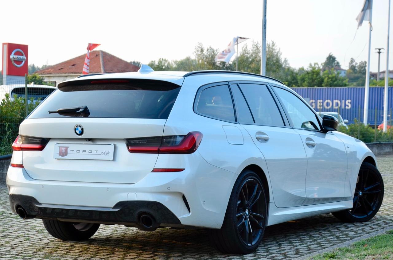 BMW 330d TOURING XDRIVE MSPORT 265cv AUTO, UFF ITALIANA, SERVICE BMW, EURO 6D, TETTO, HARMAN & KARDON, MBRAKES, 19″, RETRO 360°, PERMUTE
