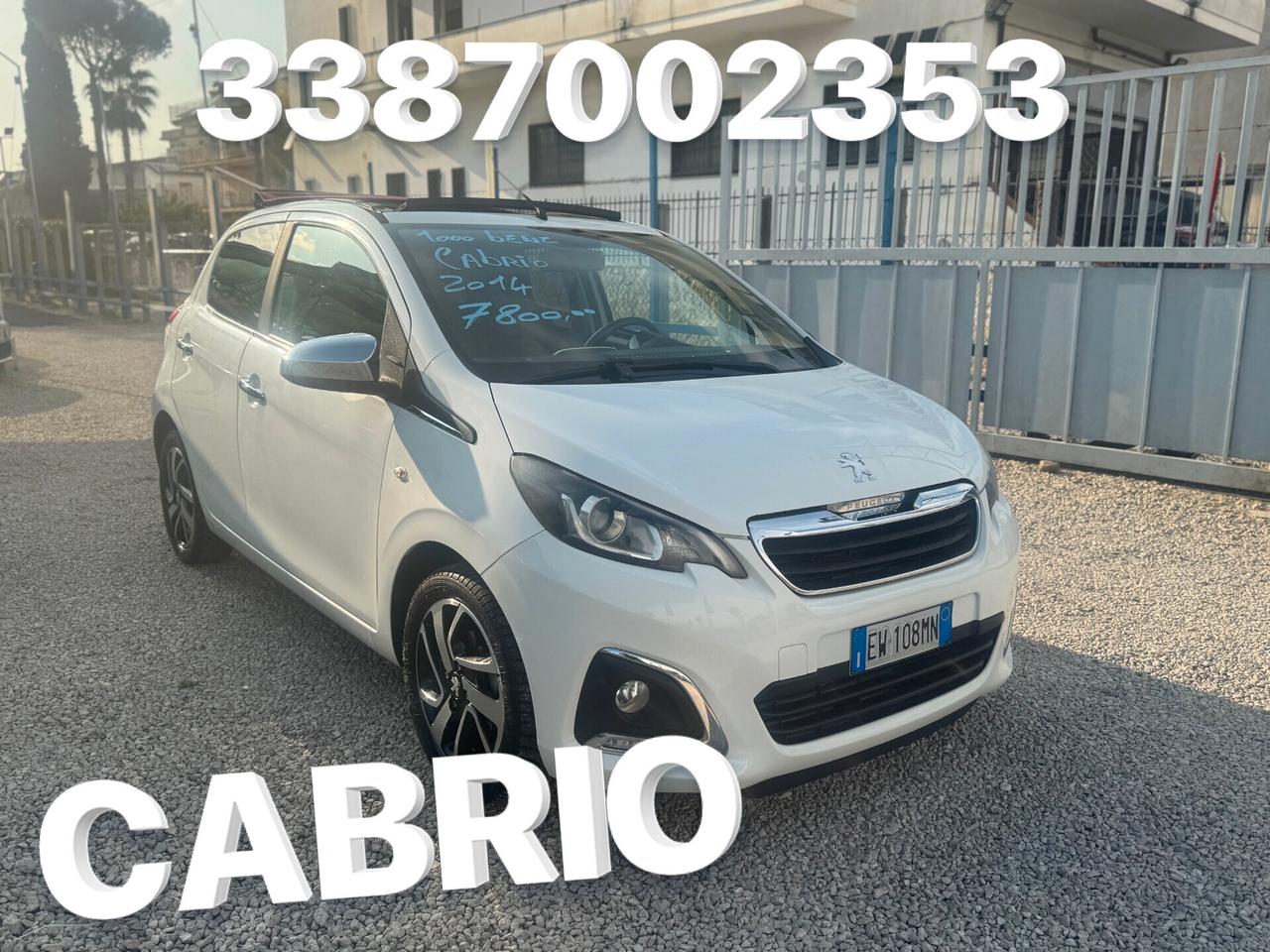 Peugeot 108 1000 benzina cabrio 5 porte 1 prop. nord italia 2014