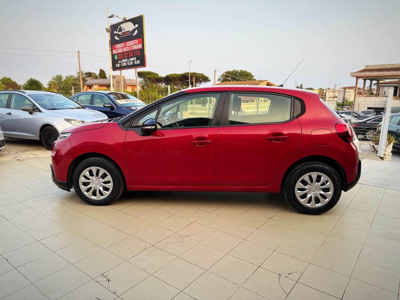 Citroen C3 BlueHDi 100 S&S Van Feel 4 Posti Unico Proprietario Garanzia 12 Mesi