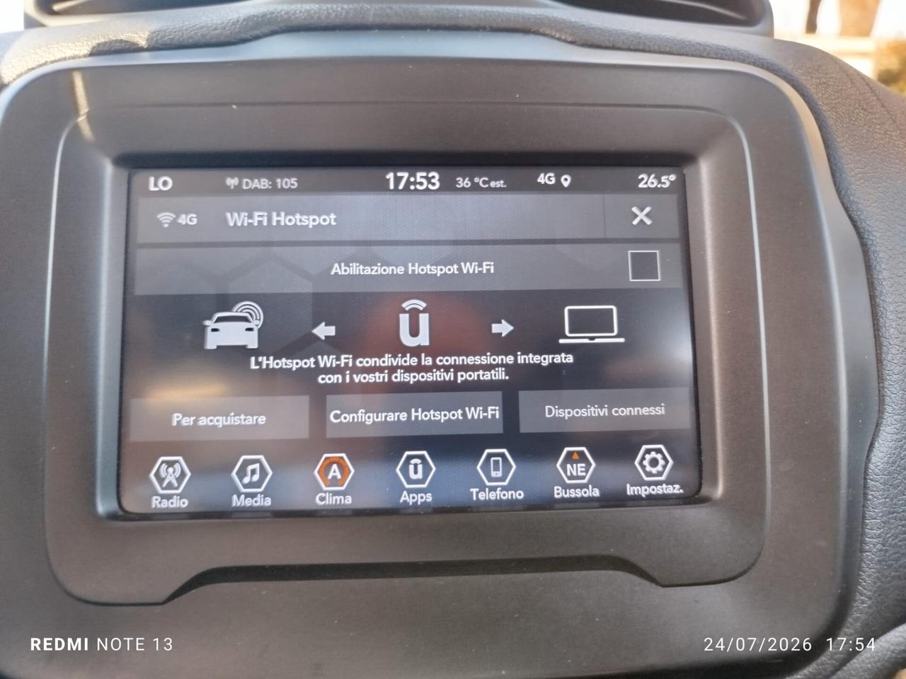 RENEGADE LIMITED 150cv AUTOM *PREZZO VERO* UNIPRO -54000 KM