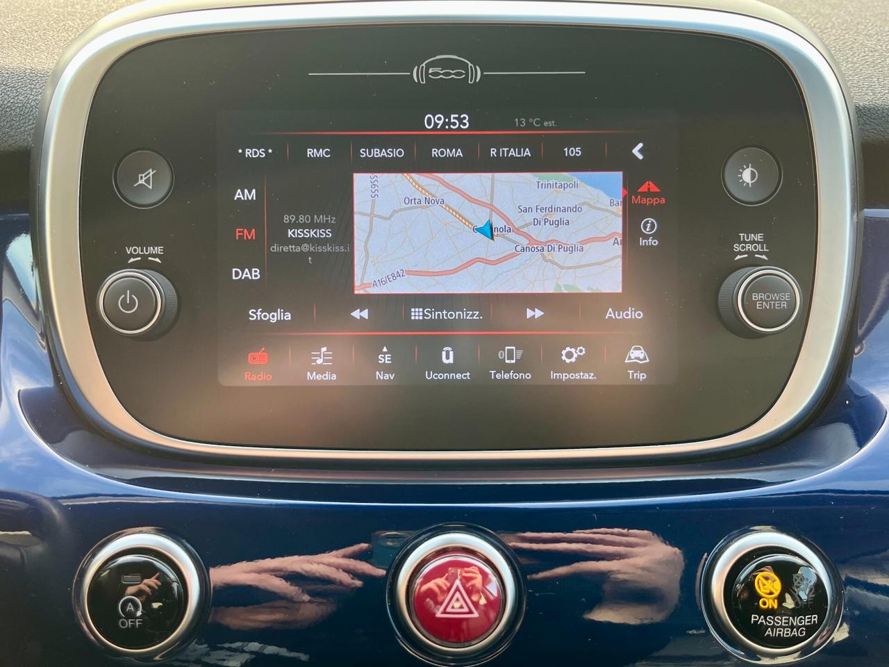 Fiat 500X 1.3 MJt 95cv Cross 2019