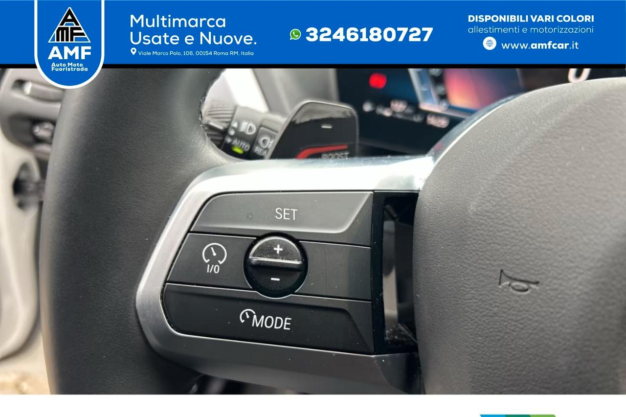 BMW 118d, M Sport, Live Cockpit Plus, telecamera posteriore, DAB, 18"