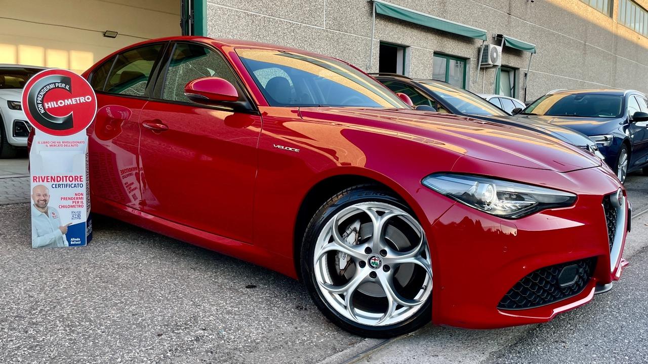 ALFA ROMEO GIULIA 2.2 Q4 VELOCE TURBODIESEL 210CV - SEDILI ELETTRICI IN PELLE RISCALDABILI, VOLANTE RISCALDATO, FULL LED