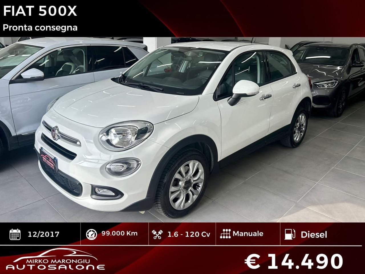 Fiat 500X 1.6 MultiJet 120 CV FINANZIABILE