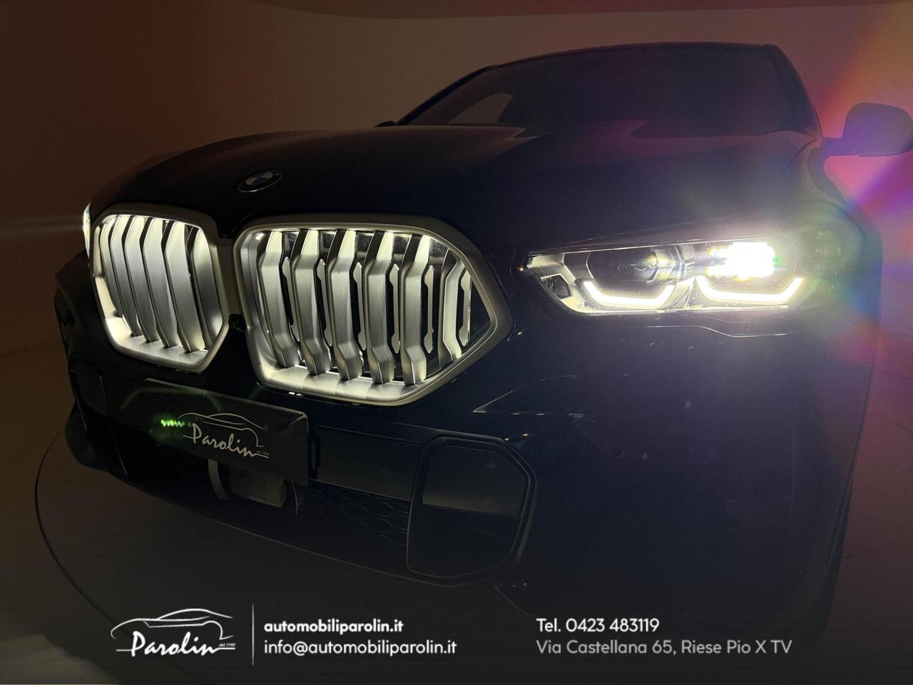 BMW X6 xDrive40d mhev 48V Msport Tetto-360°-21''