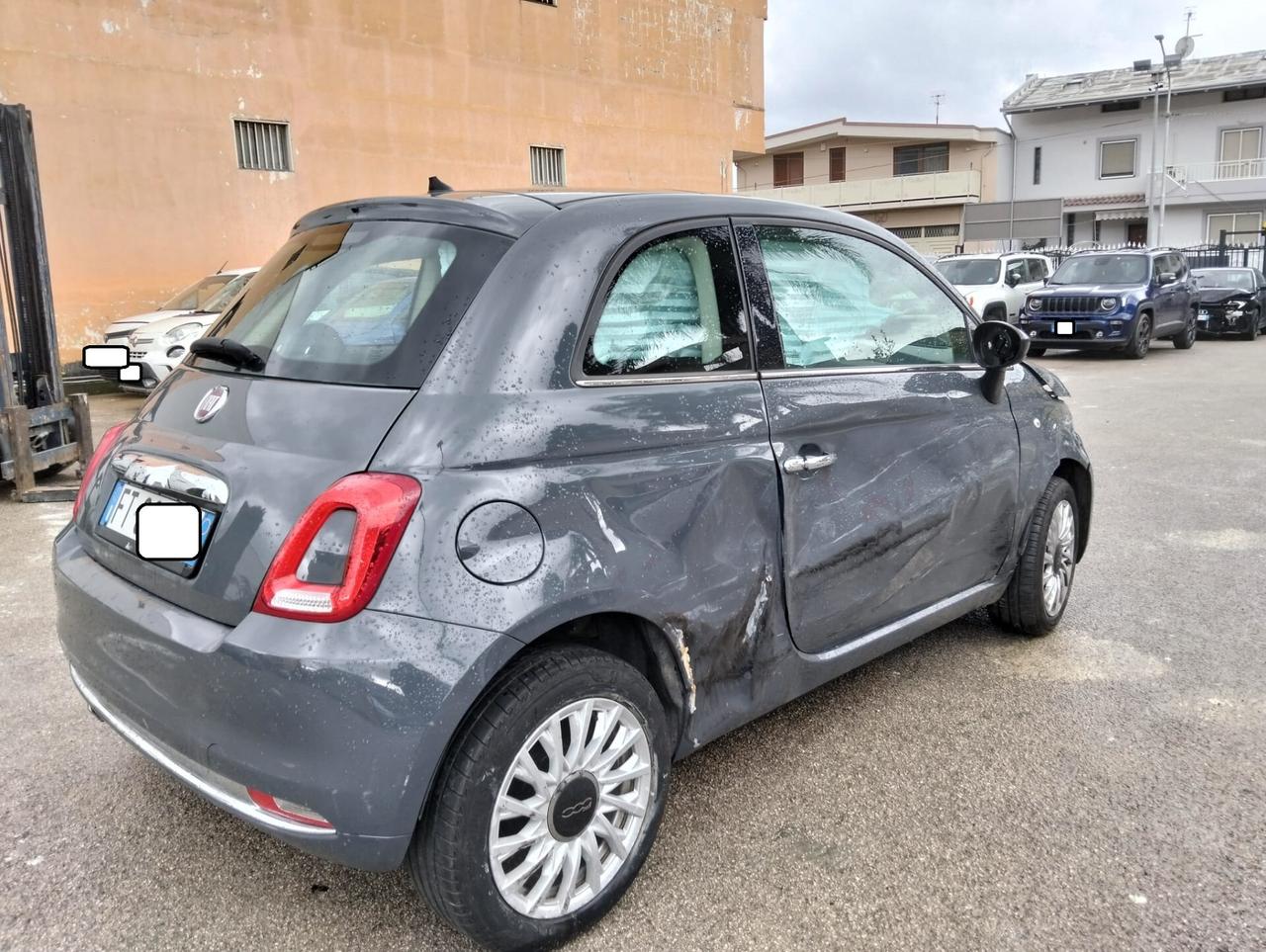 Fiat 500 1.2 Lounge 2019 sinistrata