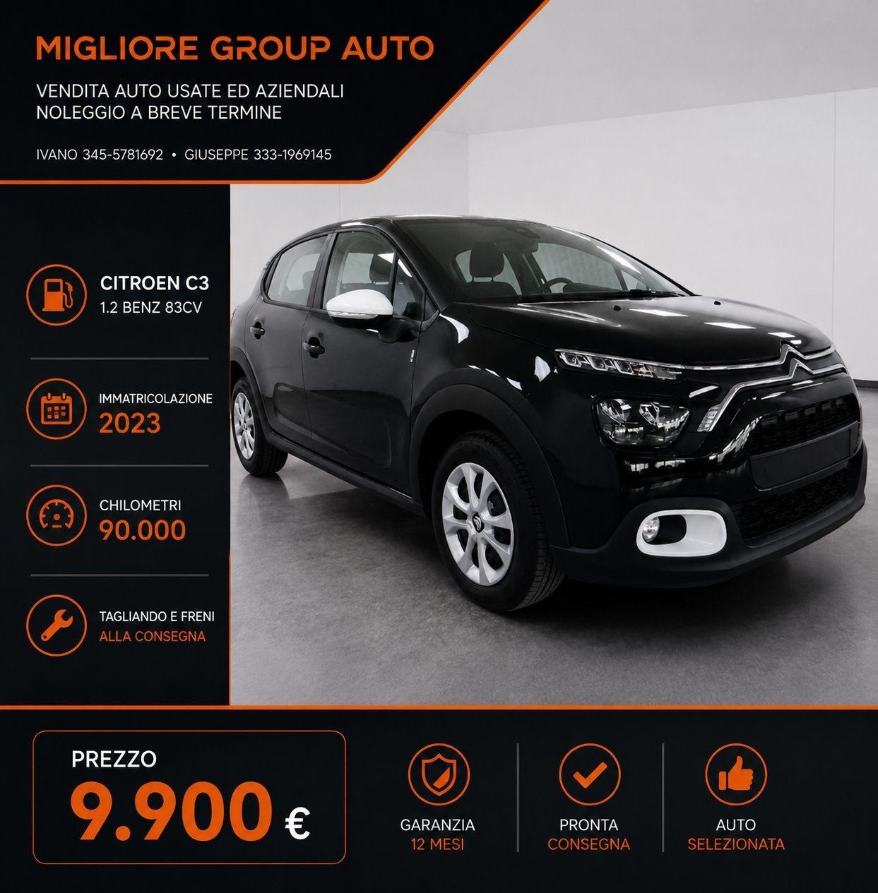 Citroen C3 1.2 benz 2023 YOU!