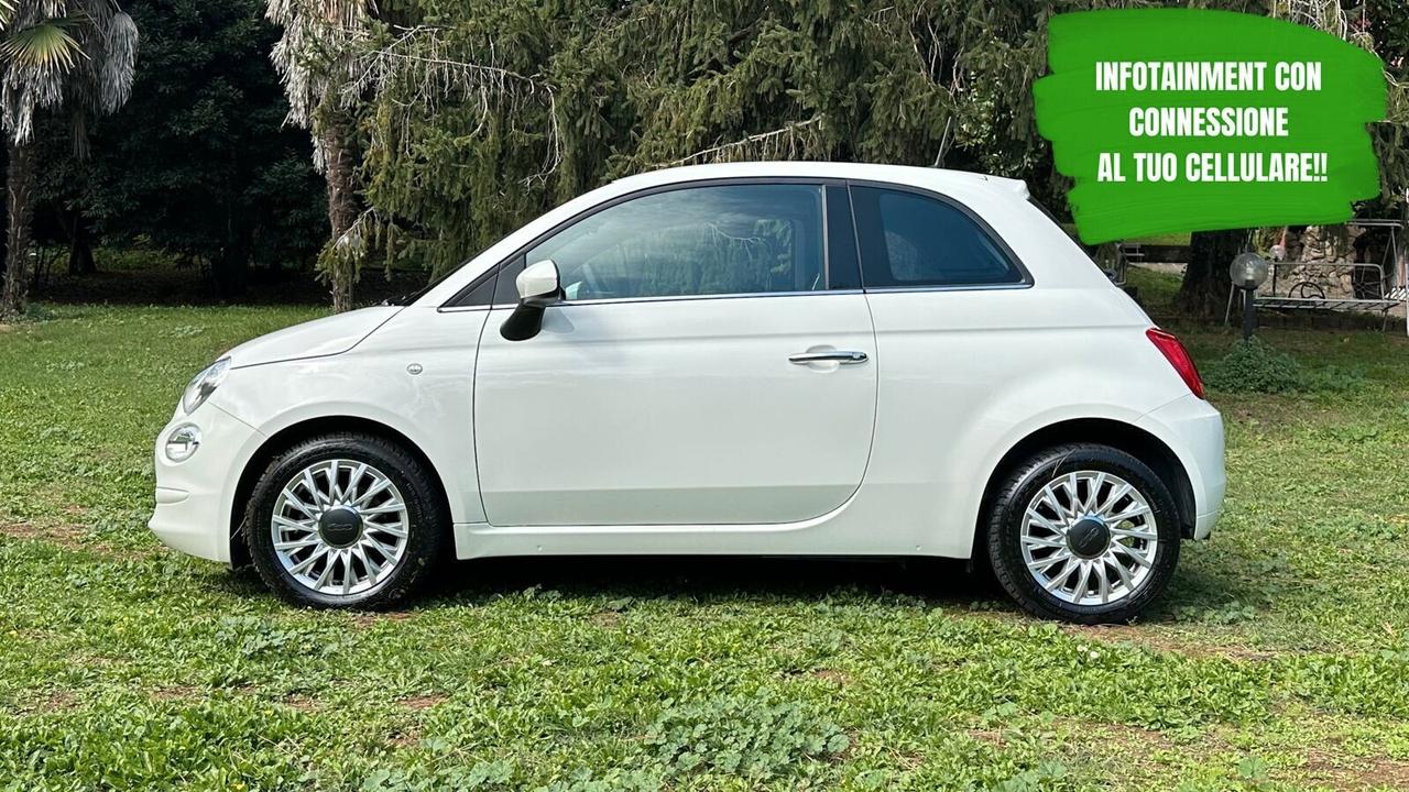 Fiat 500 0.9 TwinAir Turbo 85 CV Lounge NEOP 2019 PERFETTA leggi testo