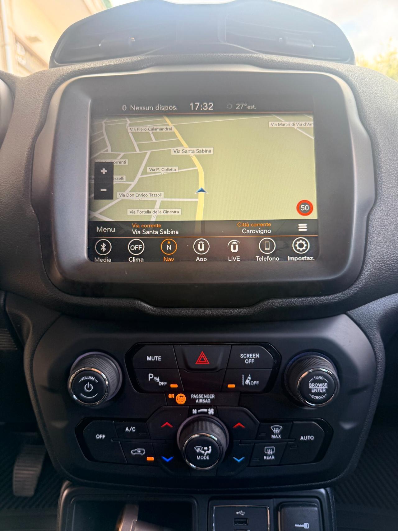 Jeep Renegade 1.4 GPL Limited 140cv NAVI,BLOCK SHAFT ,ANDROID AUTO,SENS.PARK.KM CERTIFICATI,UNI PROP.