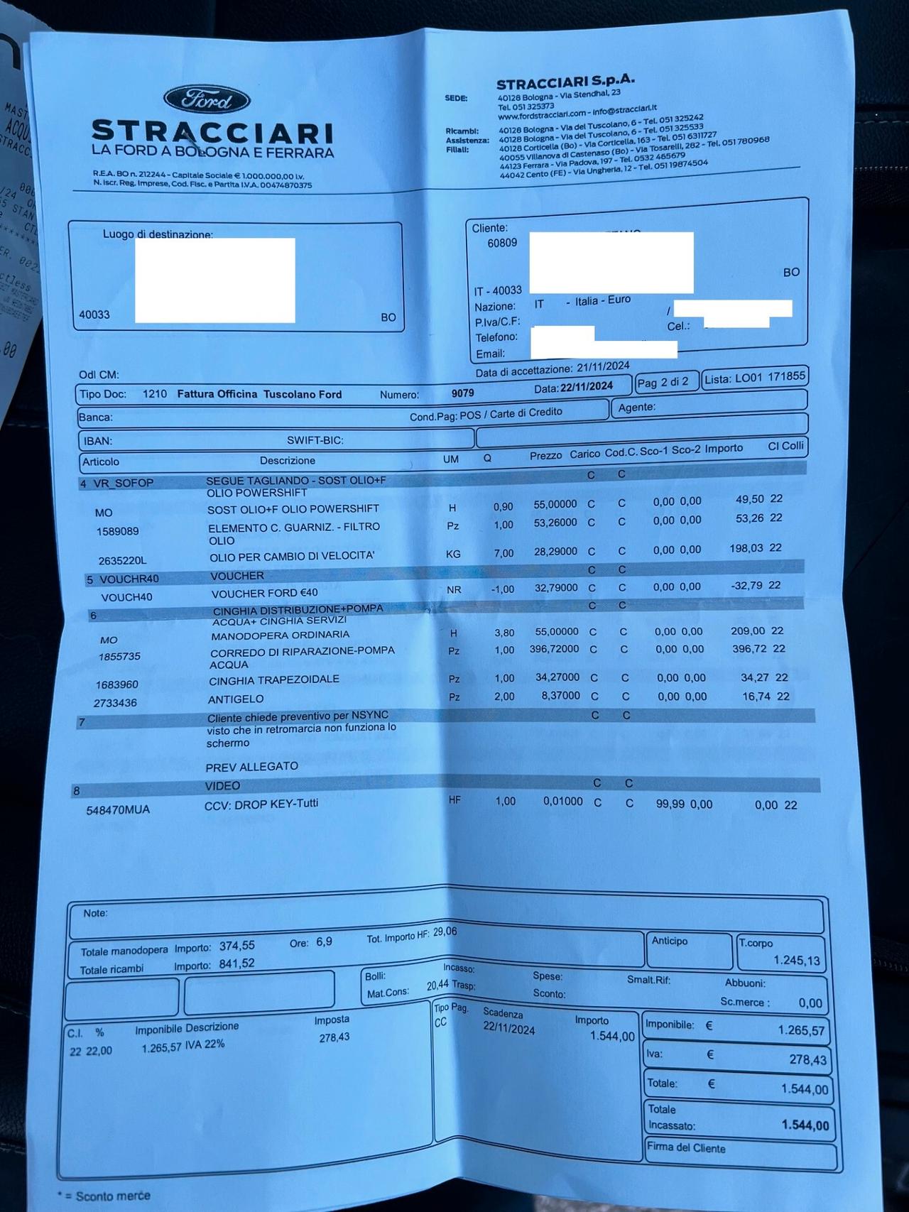 Ford Kuga 2.0 tdci 140CV 4WD Titanium AUTO NAVI/PELLE PERF.