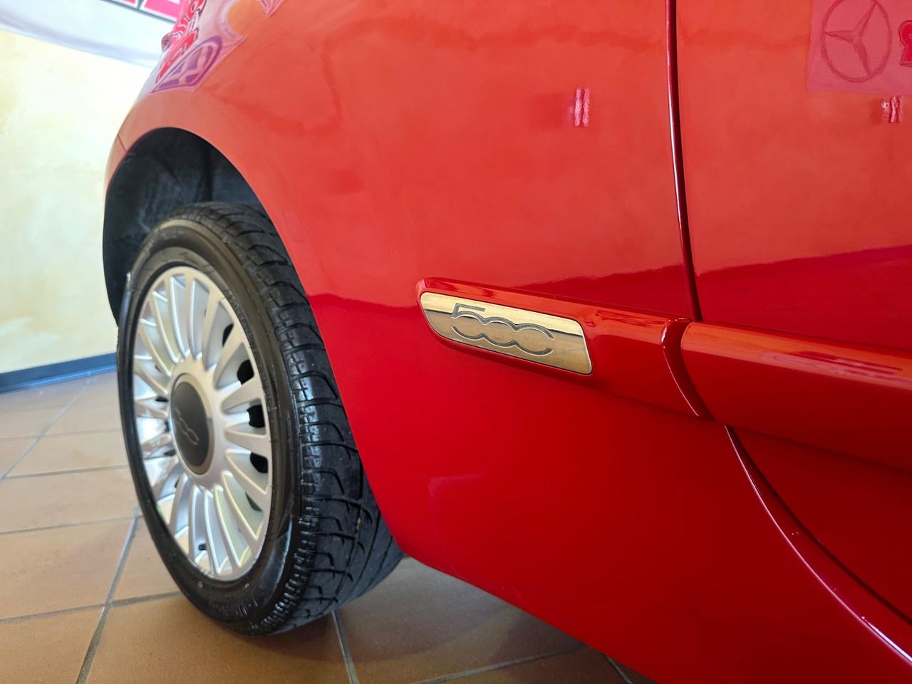 Fiat 500 1.2 Lounge tetto panoramico rossa 93.000km