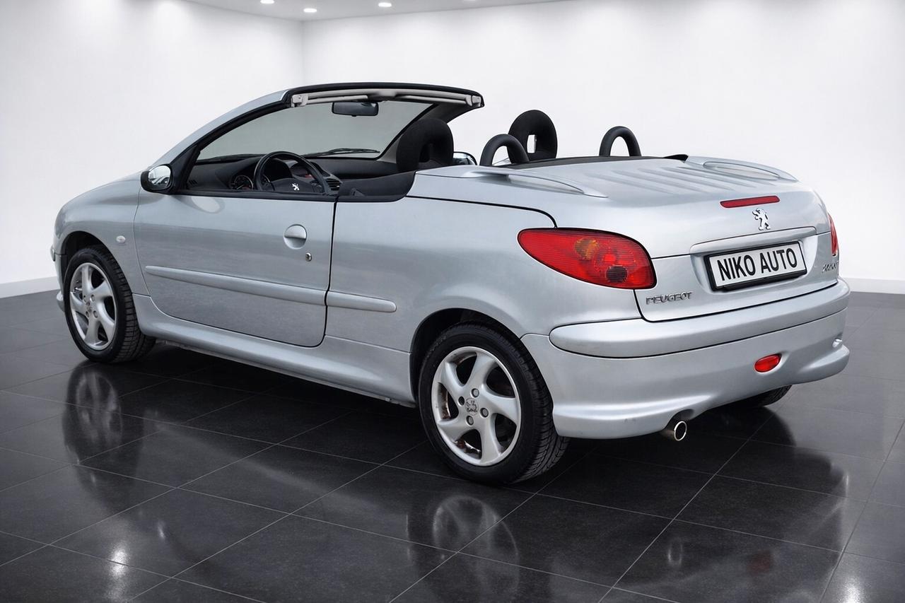 PEUGEOT 206 CABRIO 2004 1.6 16V UNICOPROPIETARIO 68.000KM NEOPATENTATI