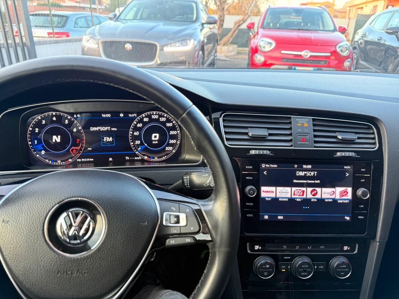 VW Golf 7.5 Rline 1.4 TGI 110cv metano