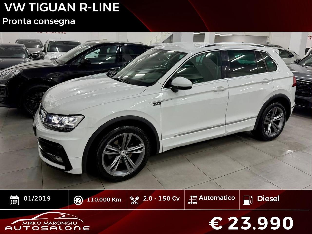 VW Tiguan 2.0 150 CV DSG R-Line FINANZIABILE
