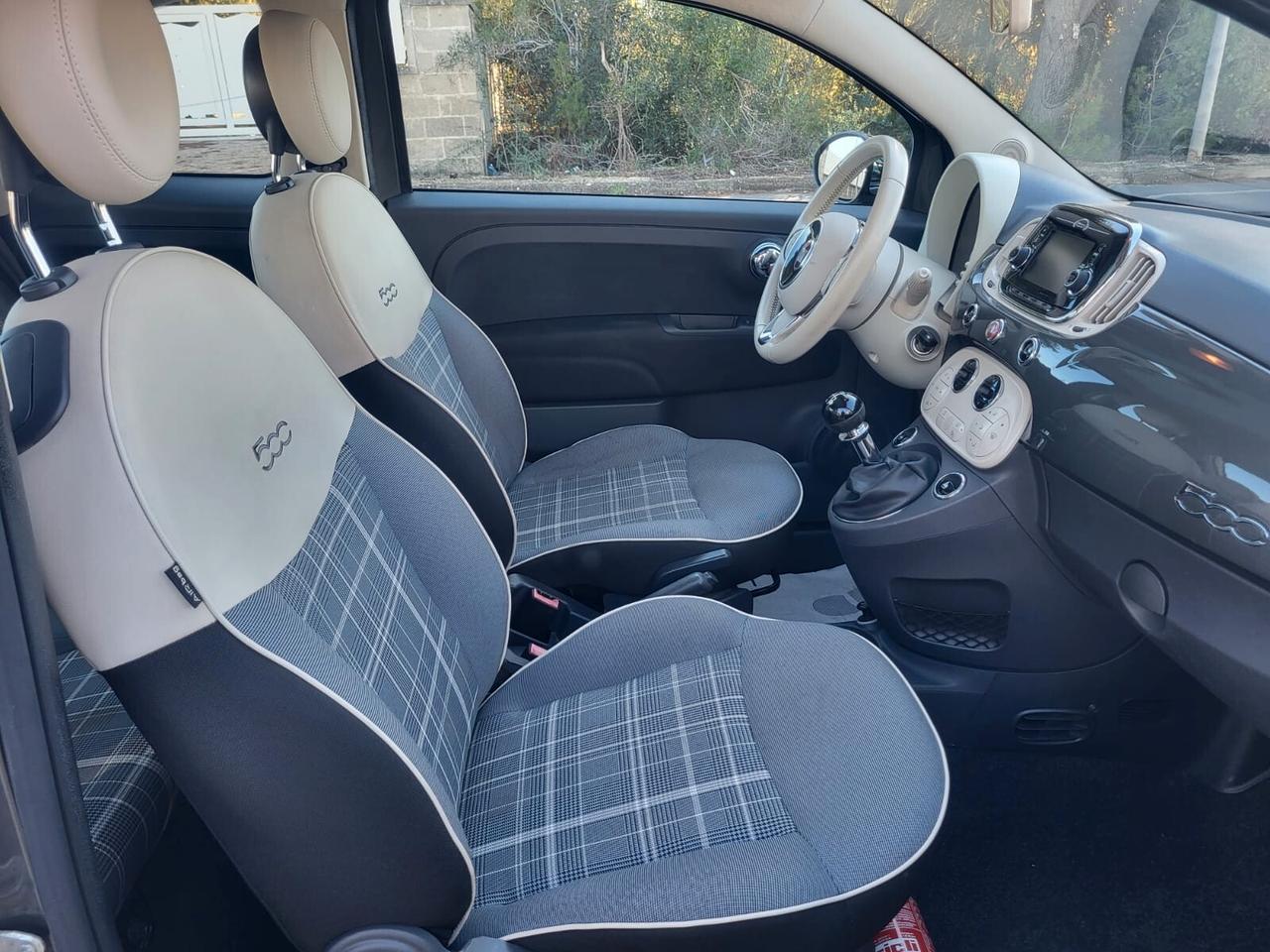 Fiat 500 1.2 Lounge+Tetto+Navy+Clima Automatico...