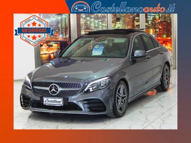 Mercedes-Benz C 220 d Premium AMG Aut. TETTO-NAVI-PELLE-BURMESTER-LED