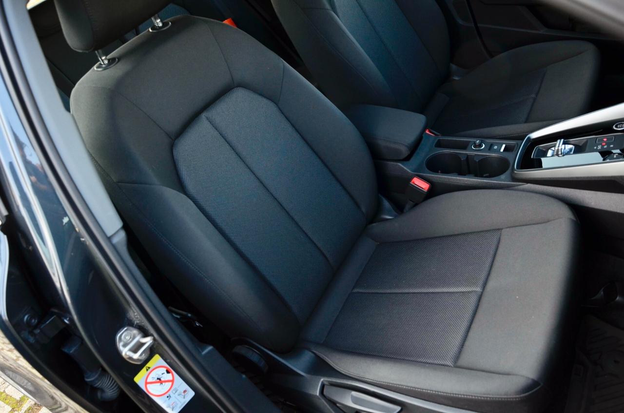 AUDI A3 SPORTBACK 35 2.0 TDI BUSINESS ADVANCED 150cv S-TRONIC, UNICOPROPRIETARIO, SERVICE AUDI, EURO 6D, NAVI, APPLE ANDROID, 18", PERMUTE