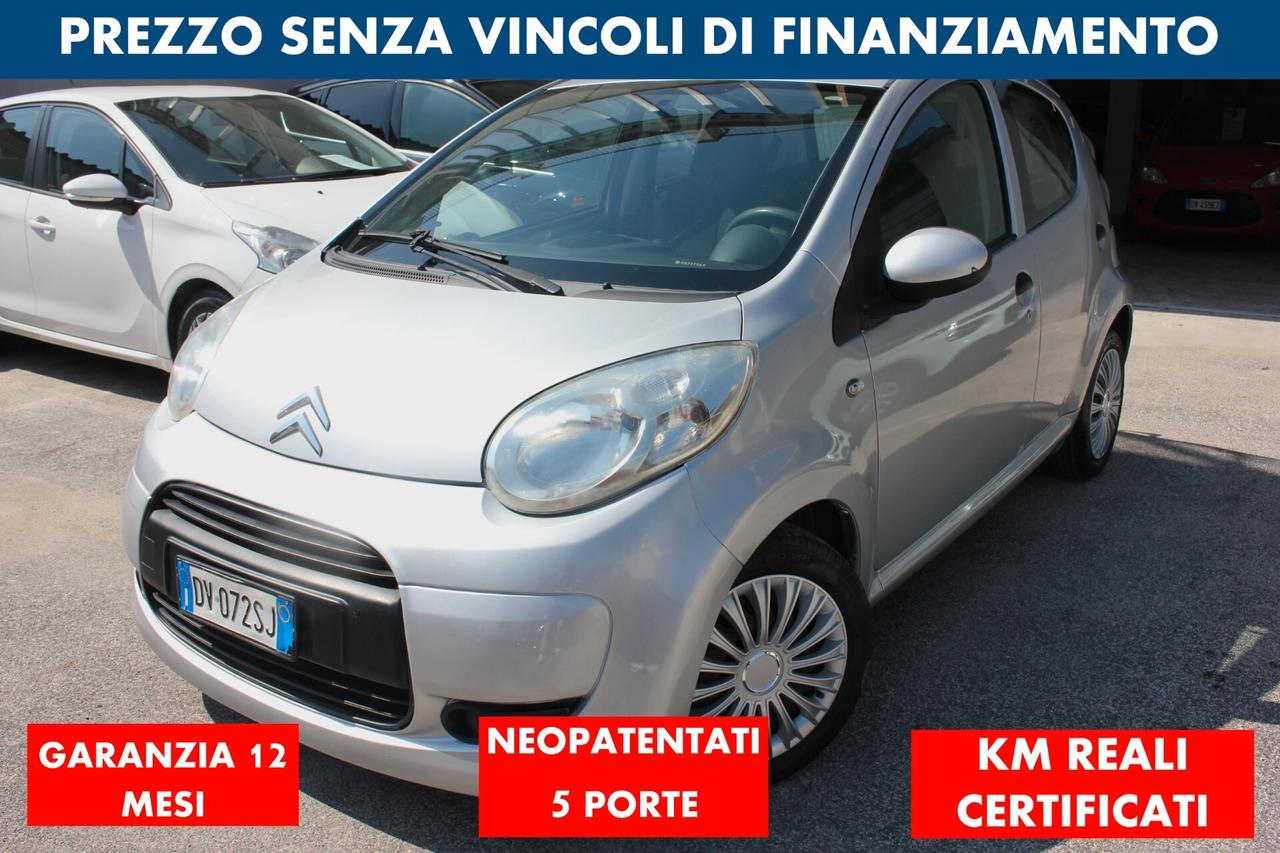 Citroen C1 1.0 68 CV 5 P NEOPAT OK GARANZIA 12 M TAGLIANDATA