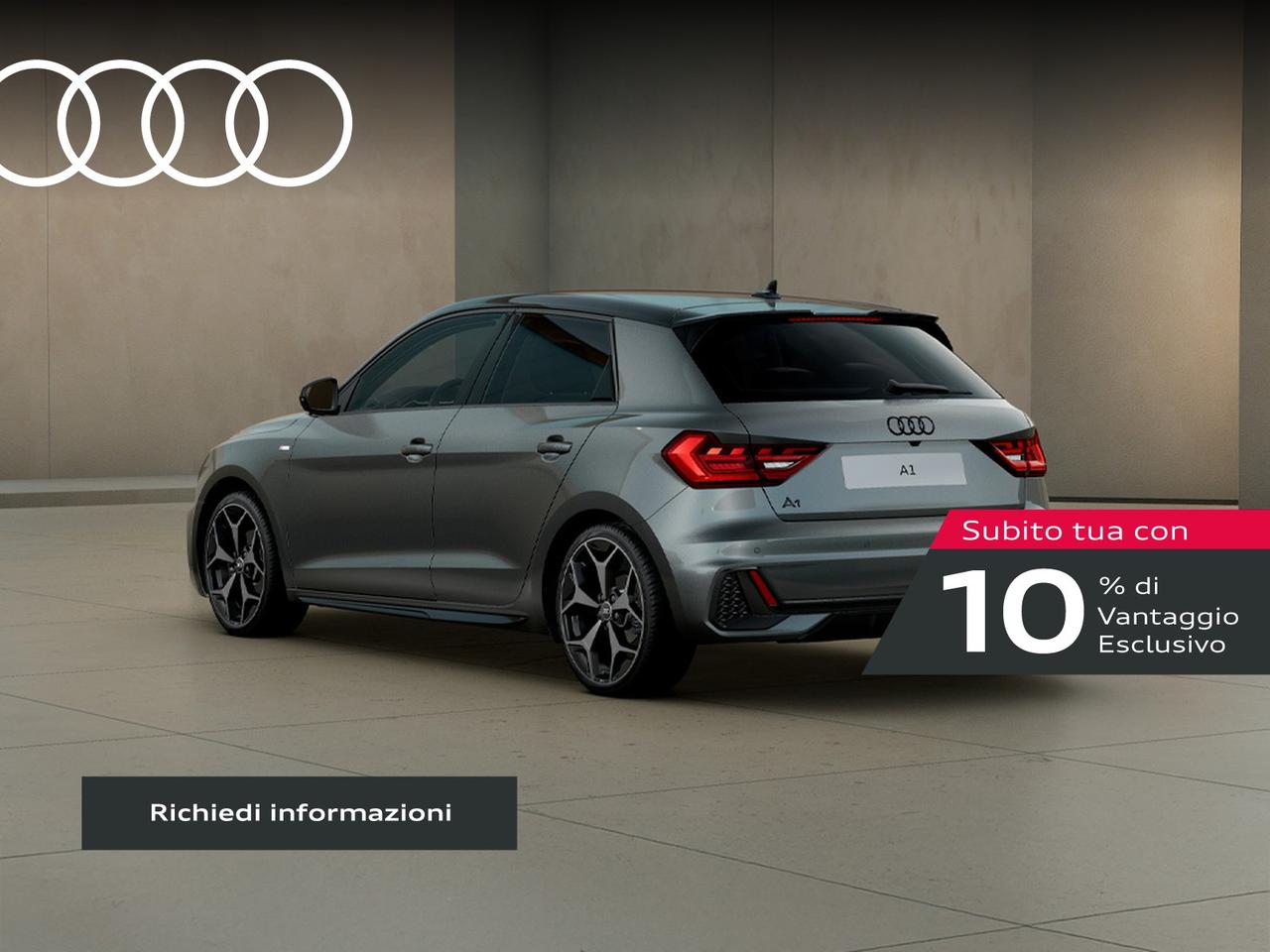 Audi A1 sportback 35 1.5 tfsi identity black s-tronic