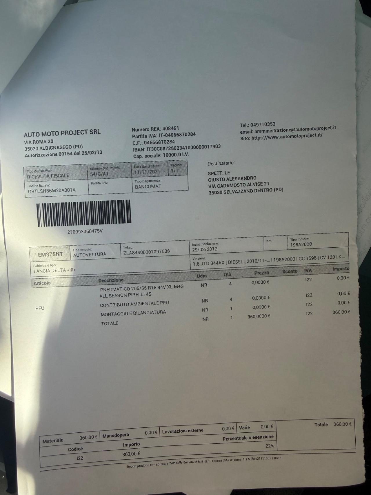 Lancia Delta 2012 1.6 MJT 120 CV Gold ok neopatentati ! ! !