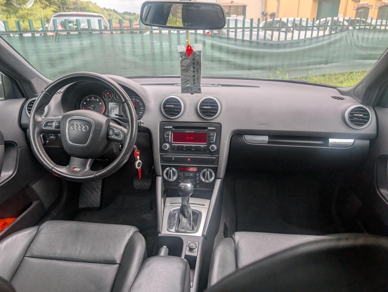 Audi A3 SPB 2.0 16V TFSI quattro S tronic Ambition UNICO PROPR TAGL. CERT.