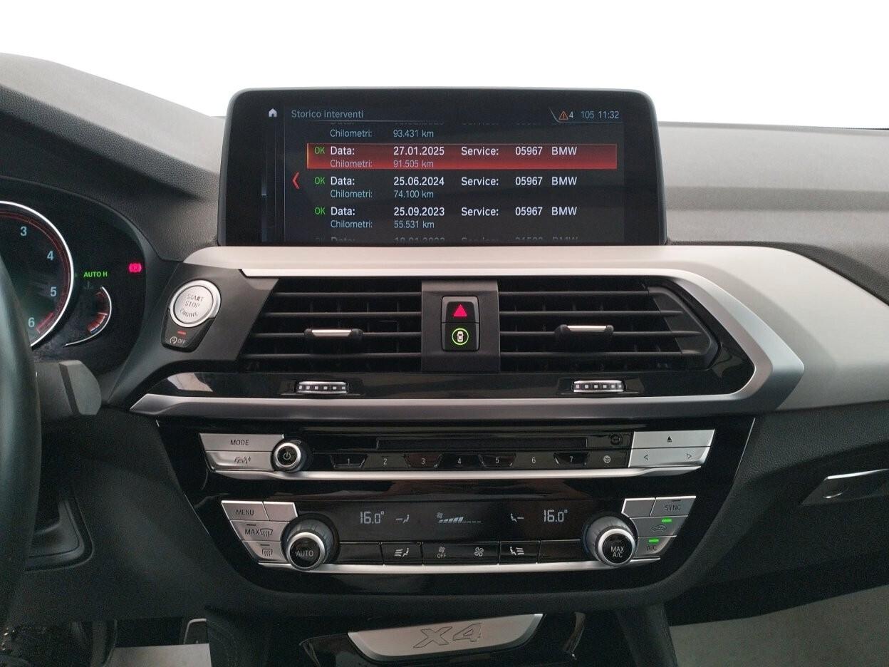 BMW X4 xdrive20d Msport auto my19 - TAGLIANDI BMW - TETTO