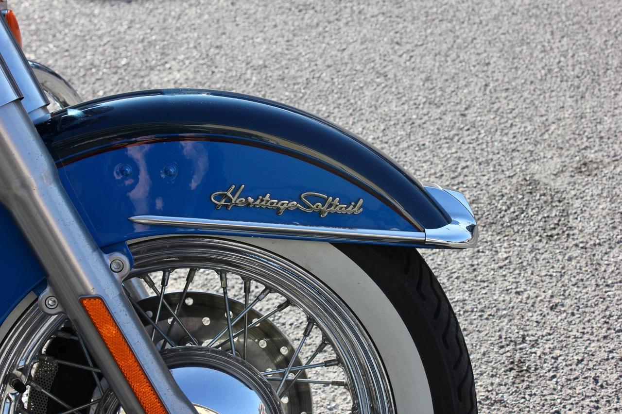 Harley-davidson FLSTC Heritage Softail Classic BAULE IN CUOIO, BORSE LATERALI