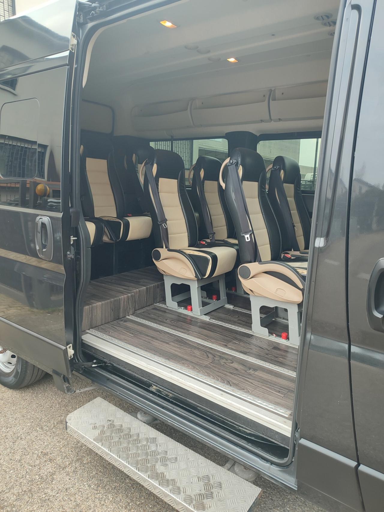 FIAT DUCATO 2018 A METANO 9POSTI PEDANA DISABILI EURO6D NUOVO