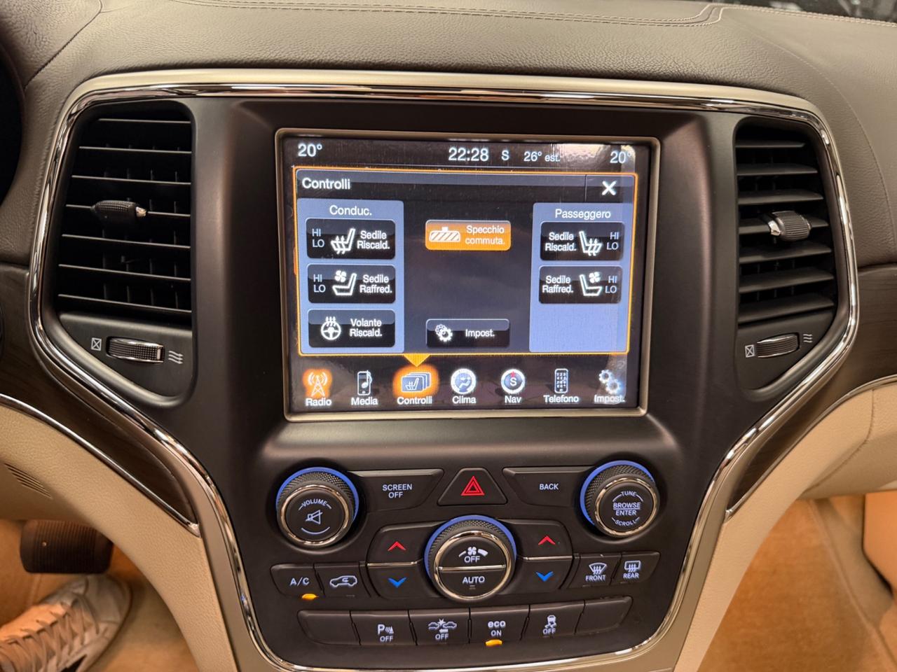 Jeep Grand Cherokee 3.0 V6 CRD 250 CV Multijet II Overland